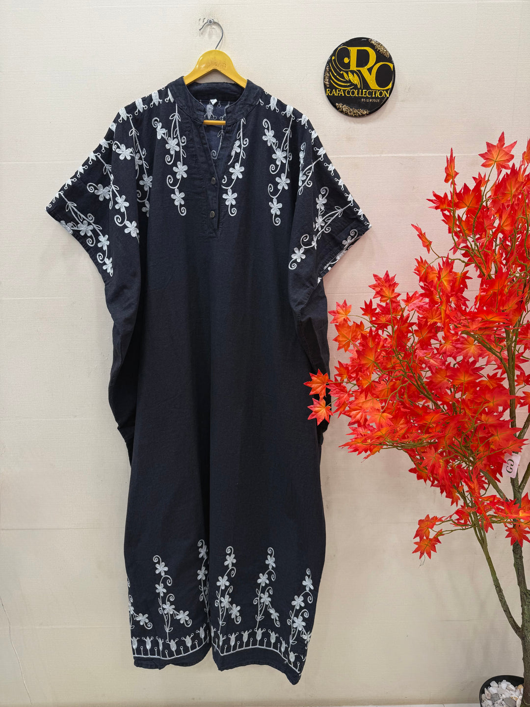 Denim long kaftan