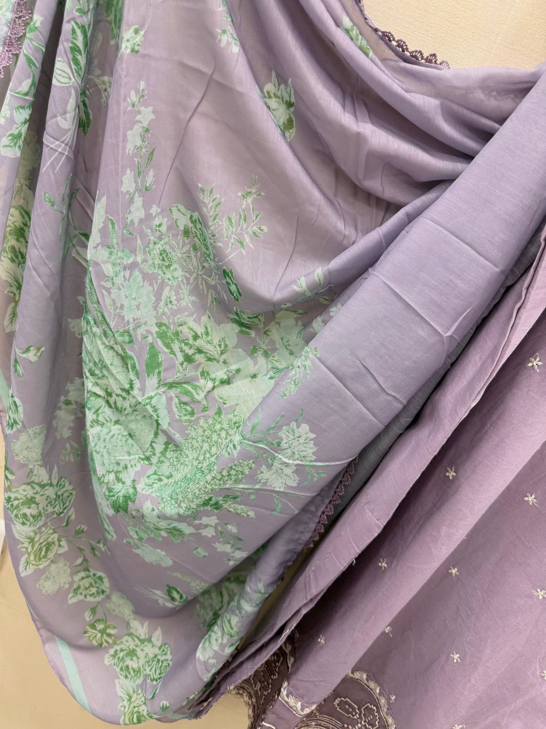 Cotton embroidered suits