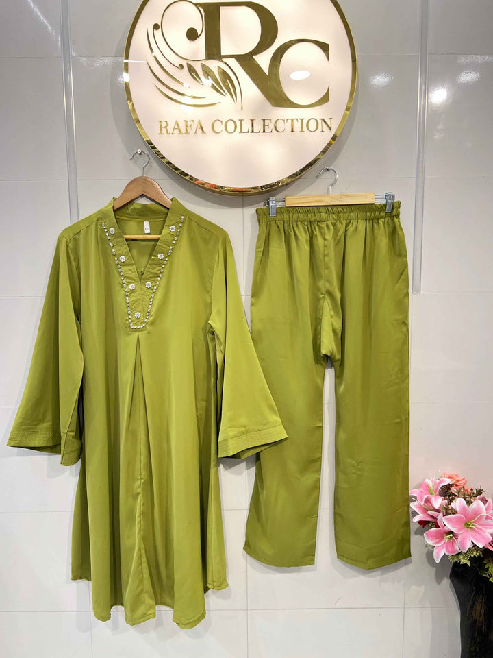 Imported satin co-ord set 2180