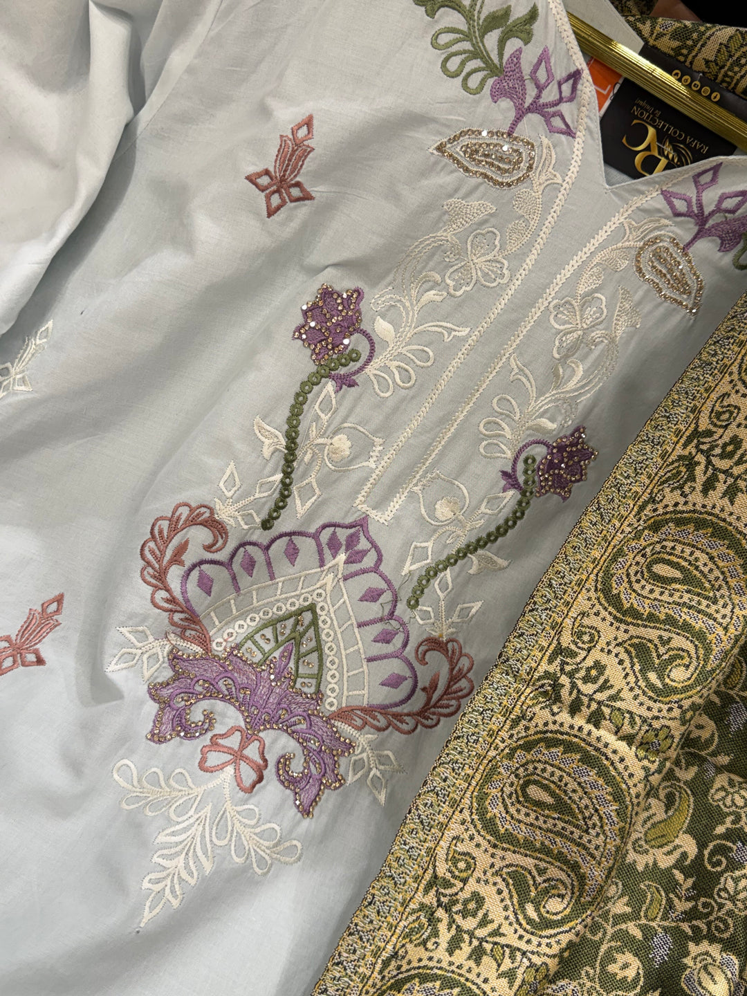 pashmina embroidered sets