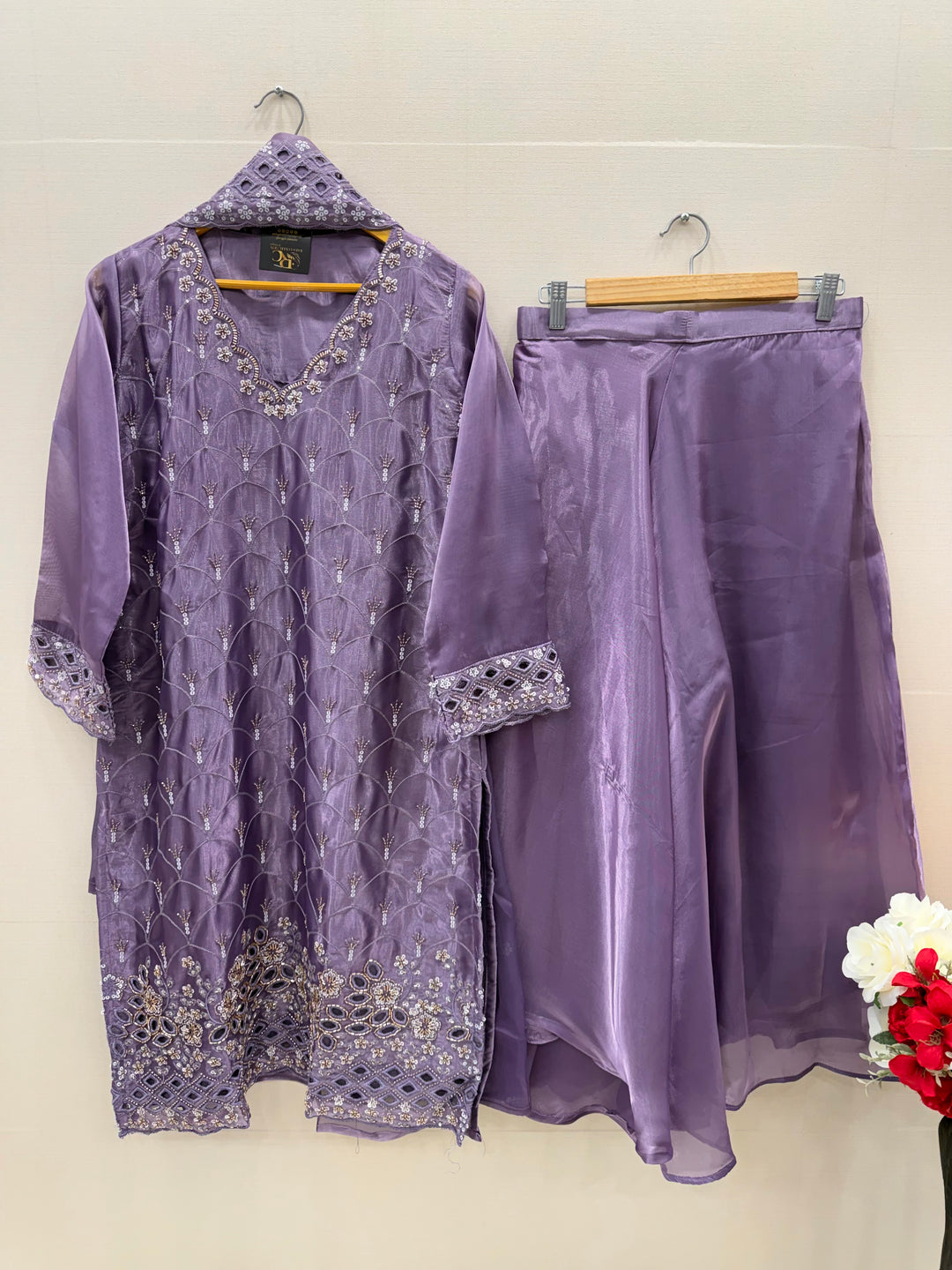 Shimmer Organza Suit