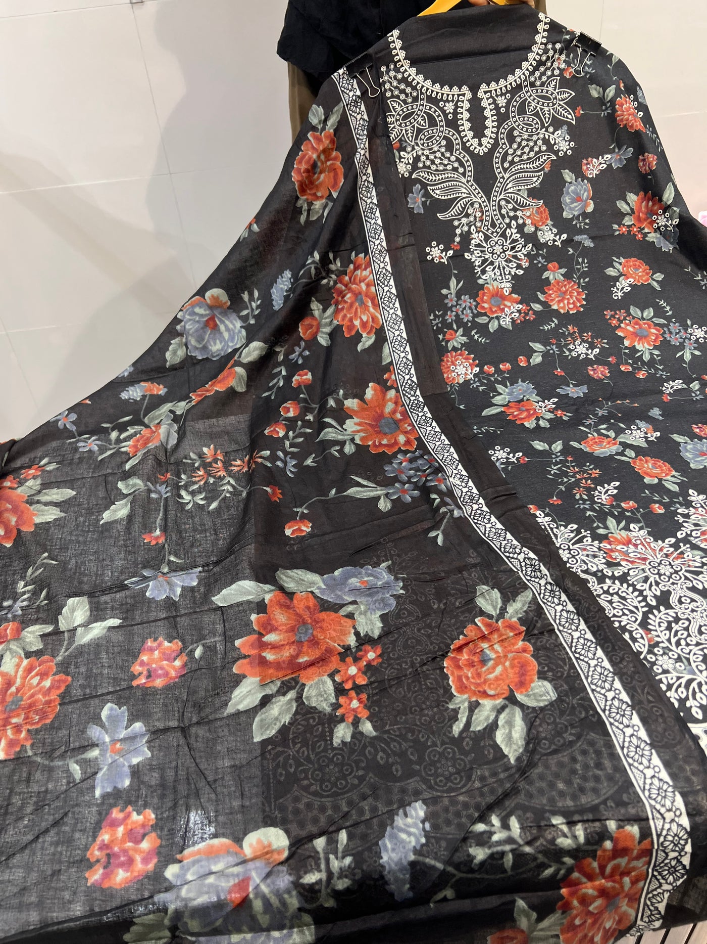 Cotton unstitched suit 1879