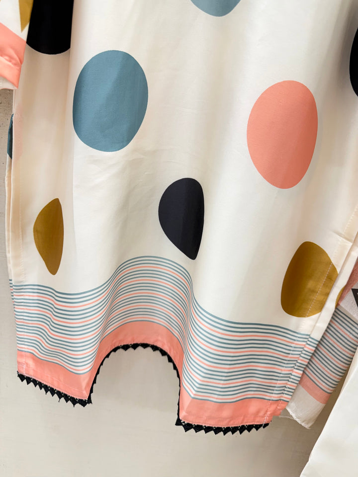 Polka dot farshi salwar suits