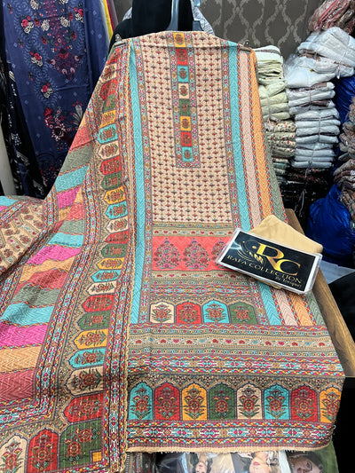 MULTI COLOUR UNSTICH SUIT 1240