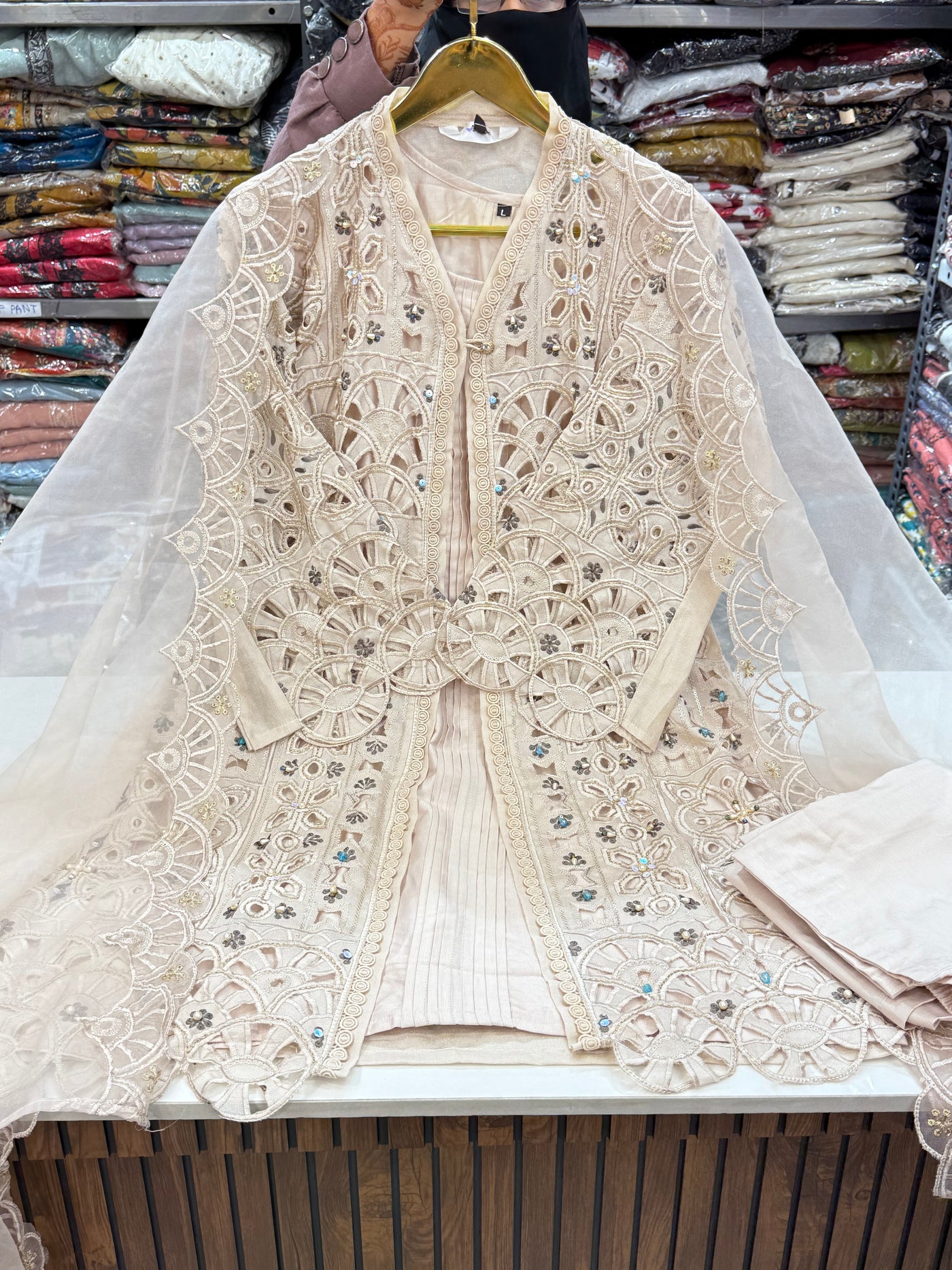 Pakistani cutwork formals 2551