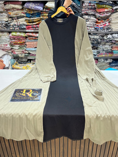 Imported pleated dresses 671