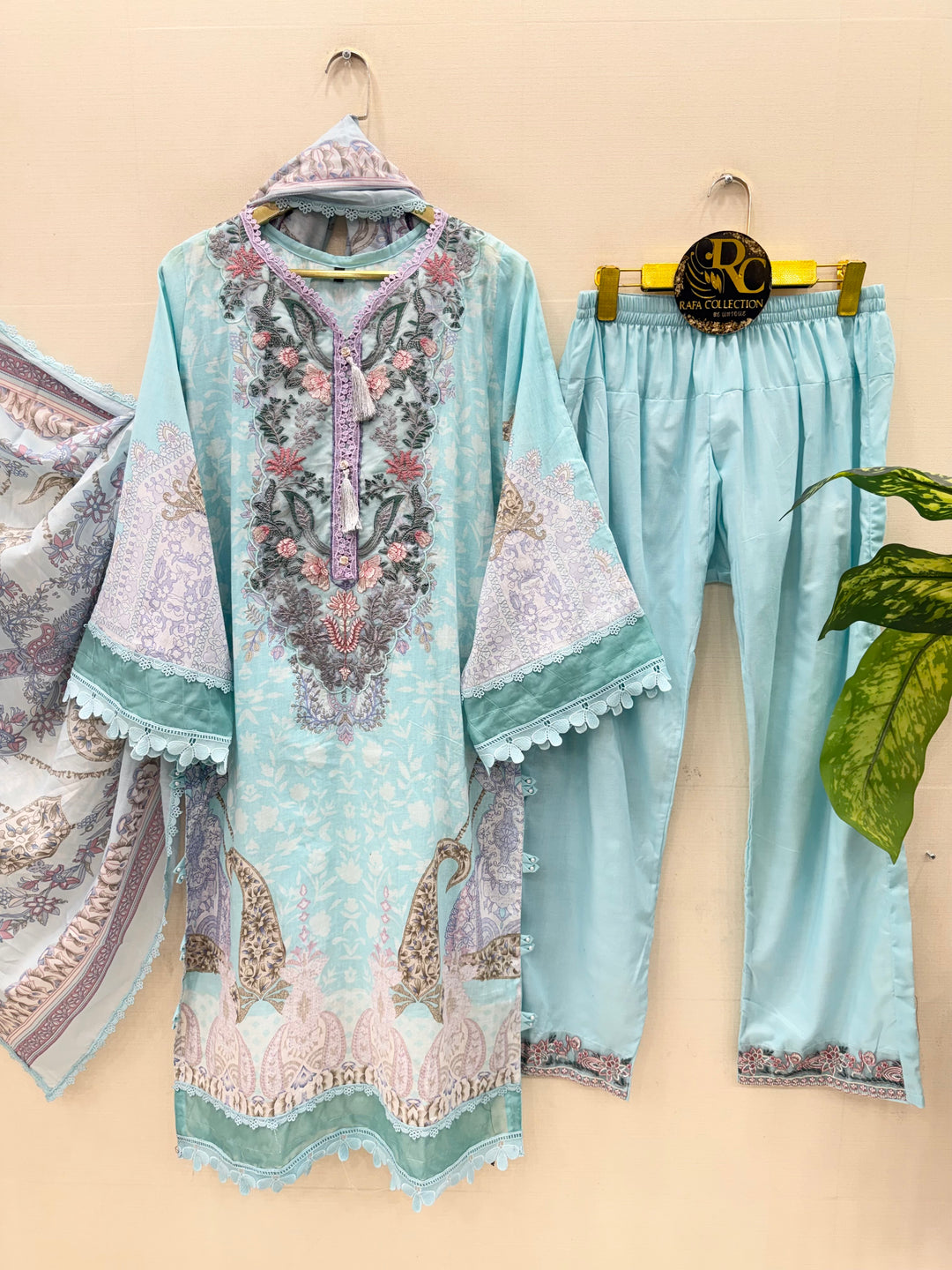 Pakistani cotton embroidered suits