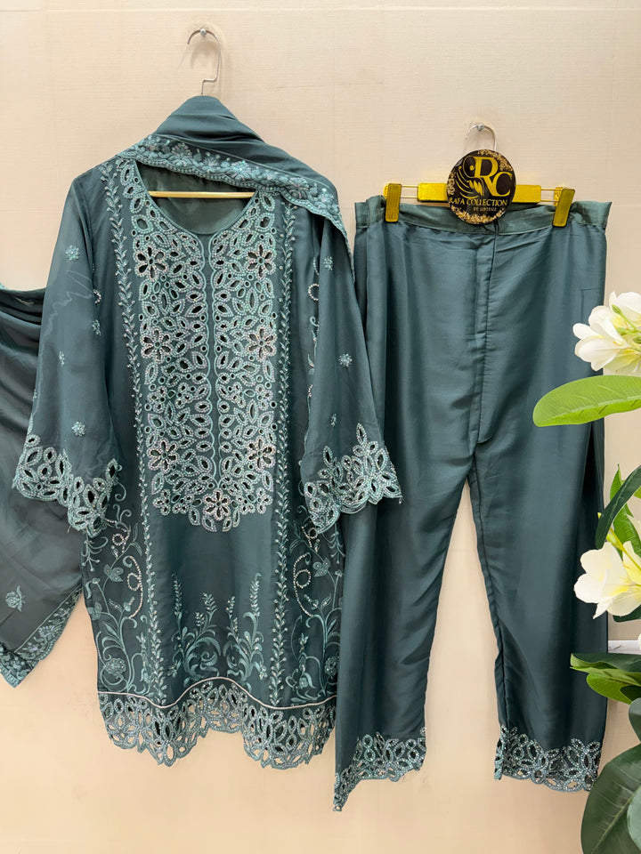 Stone work party wear suits