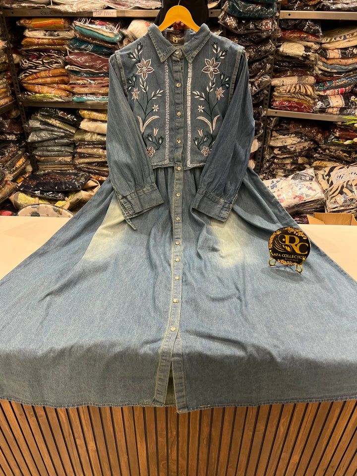 Denim Long gown 2755