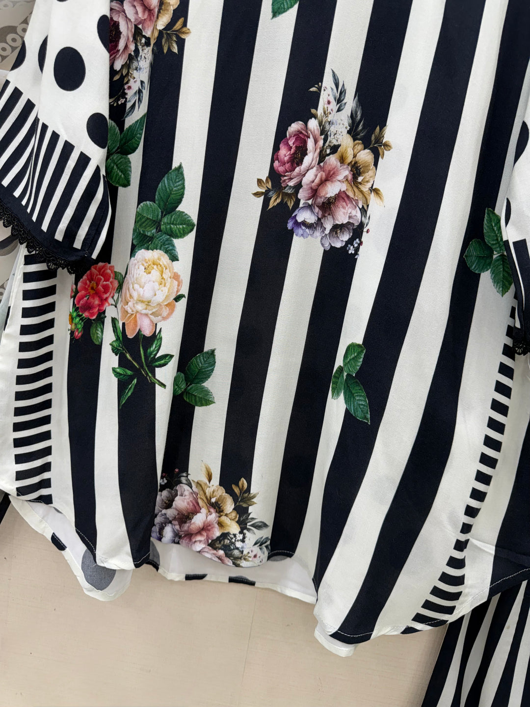 polka dot Pakistani Farshi suits