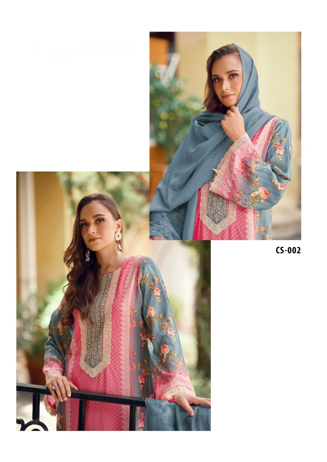 Cross stitch unstitched suit 2225