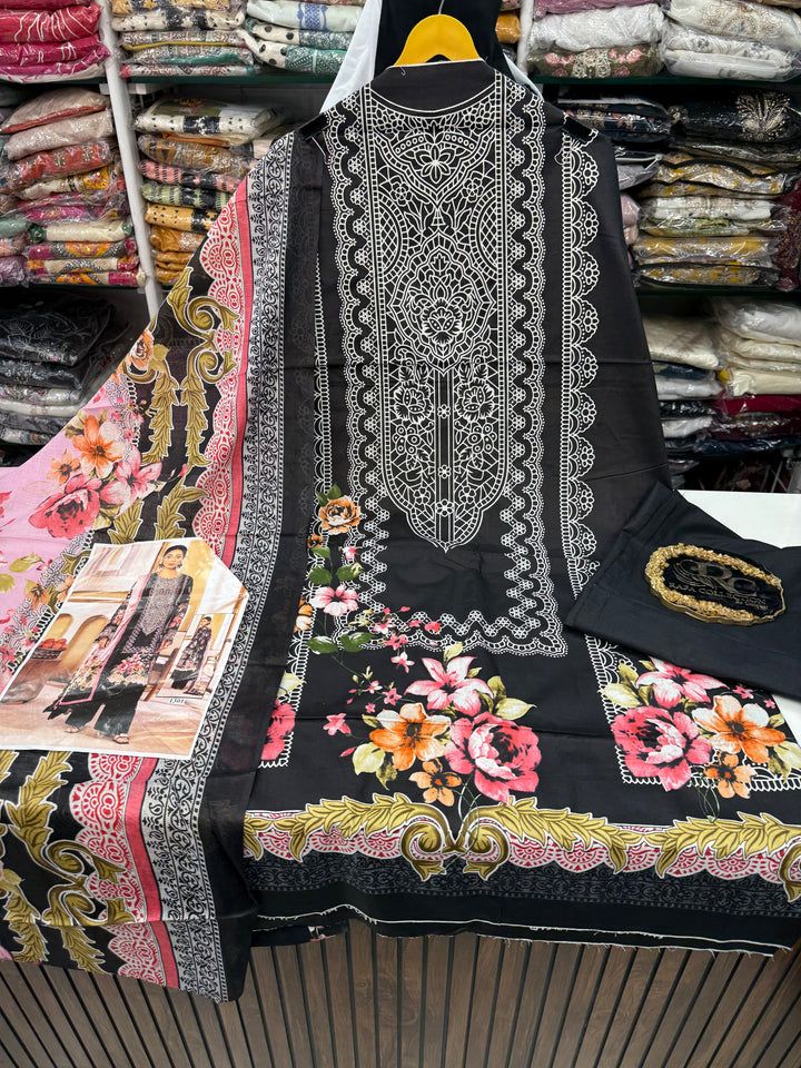 Cotton printed unstitched suits 2900