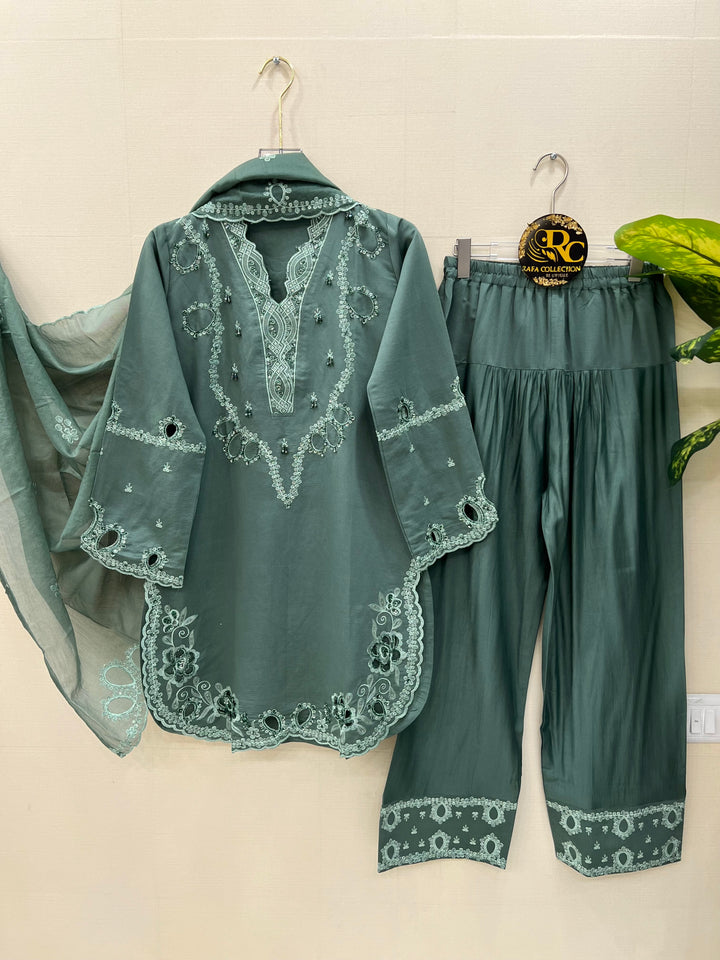 Premium cutwork suit