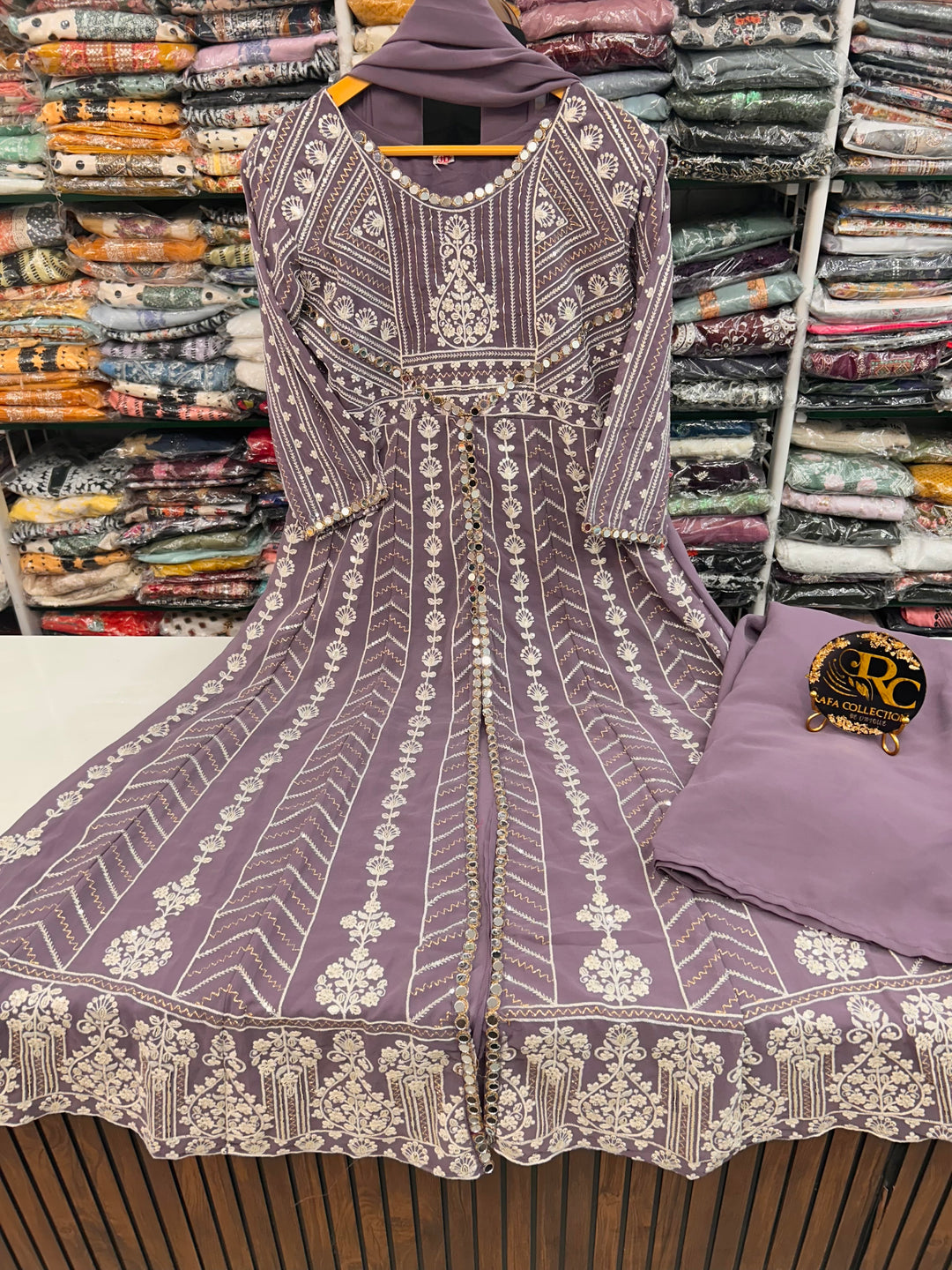 Georgette cut work suits 2847