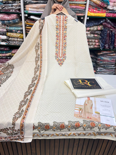 Cotton Unstitched Suit 1579
