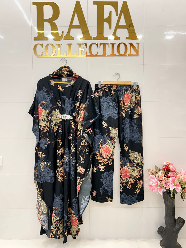 Imported long kaftan co-ord sets 587