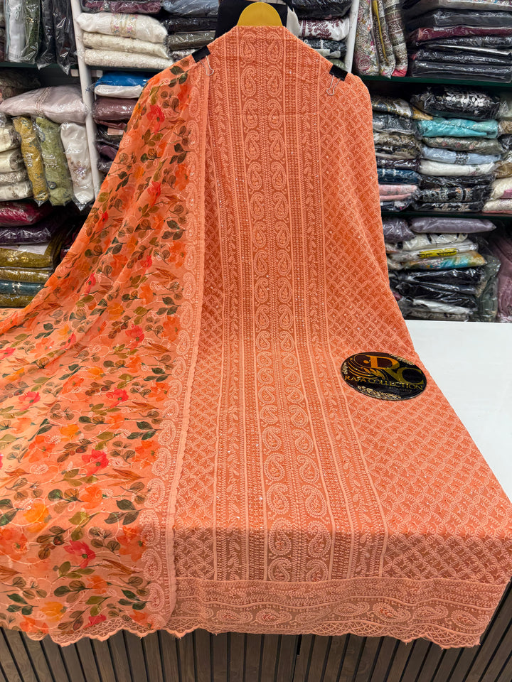 Georgette Unstich Suit
