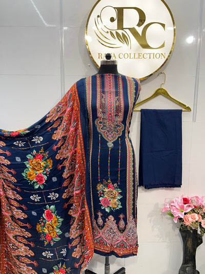 Cotton unstitch suits 2264