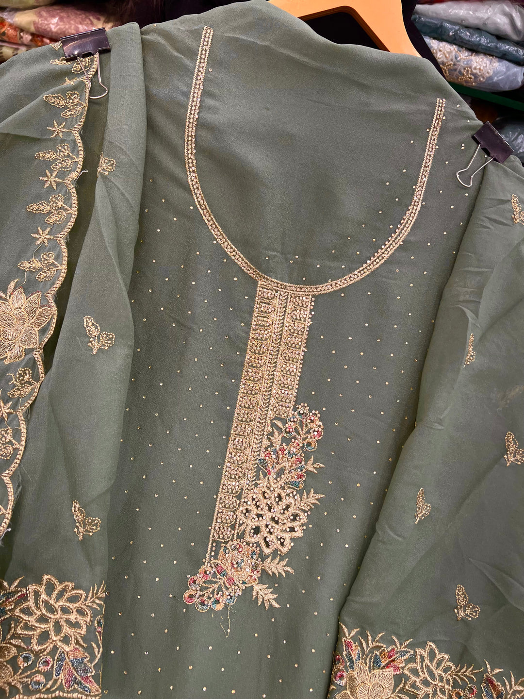 Georgette unstitched suit 2754