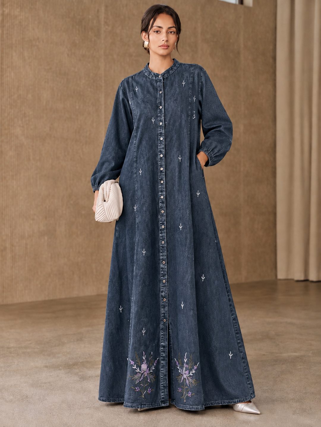 Denim Long Gown’s