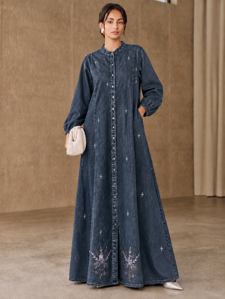 Denim Long Gown’s