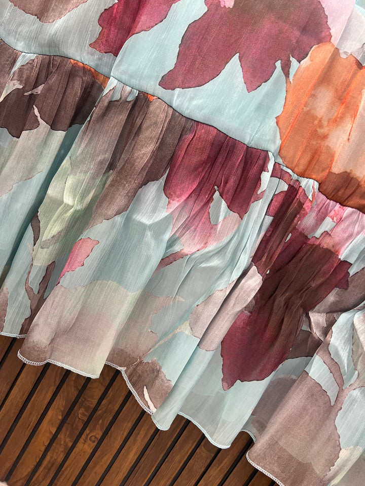 Organza imported gowns 2865