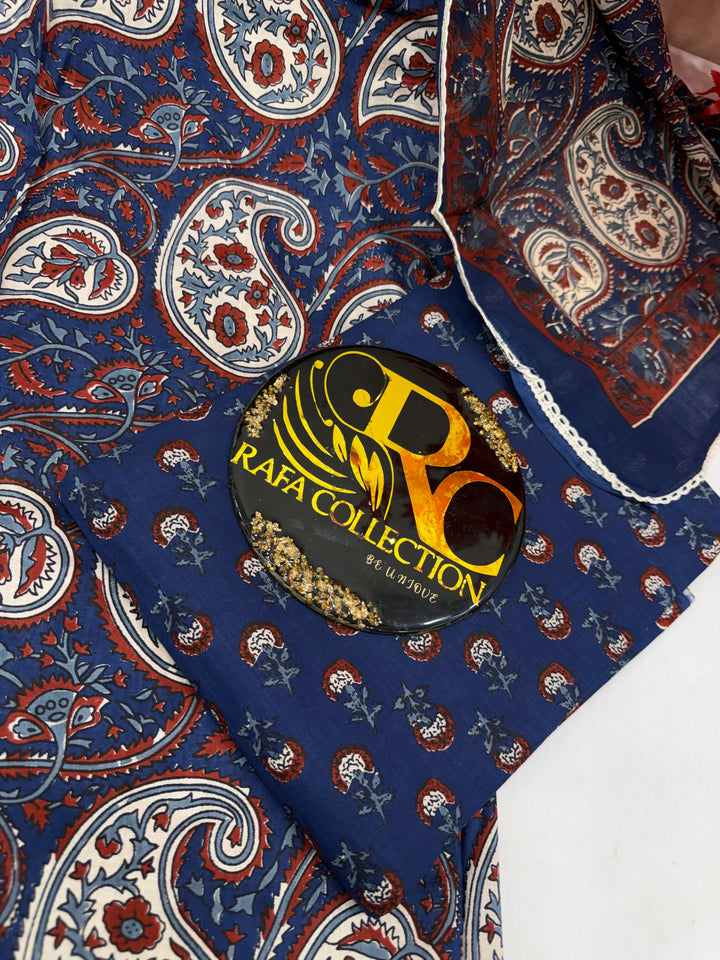 Cotton printed unstitch suits