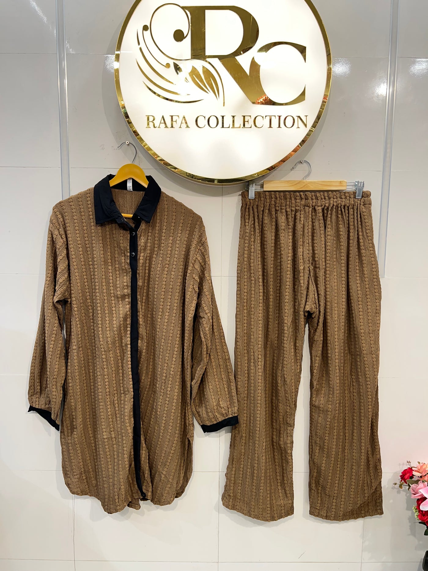 Imported crinkle co- ord sets 2391