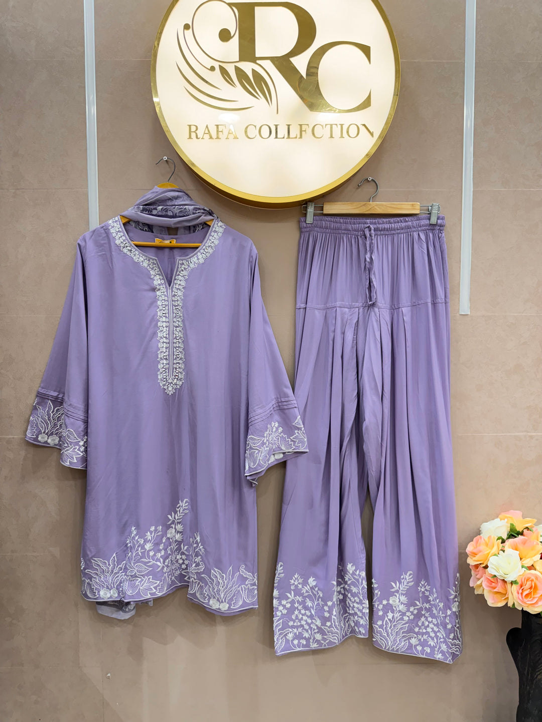 Embroidered Farshi suits