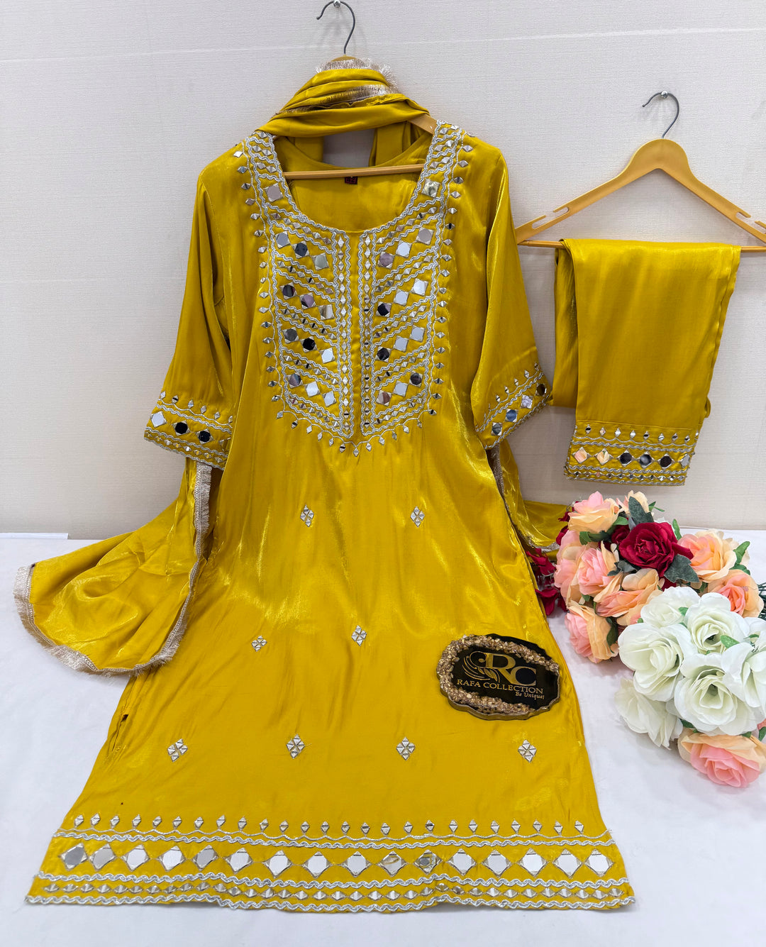 Shimmer viral mirror suits