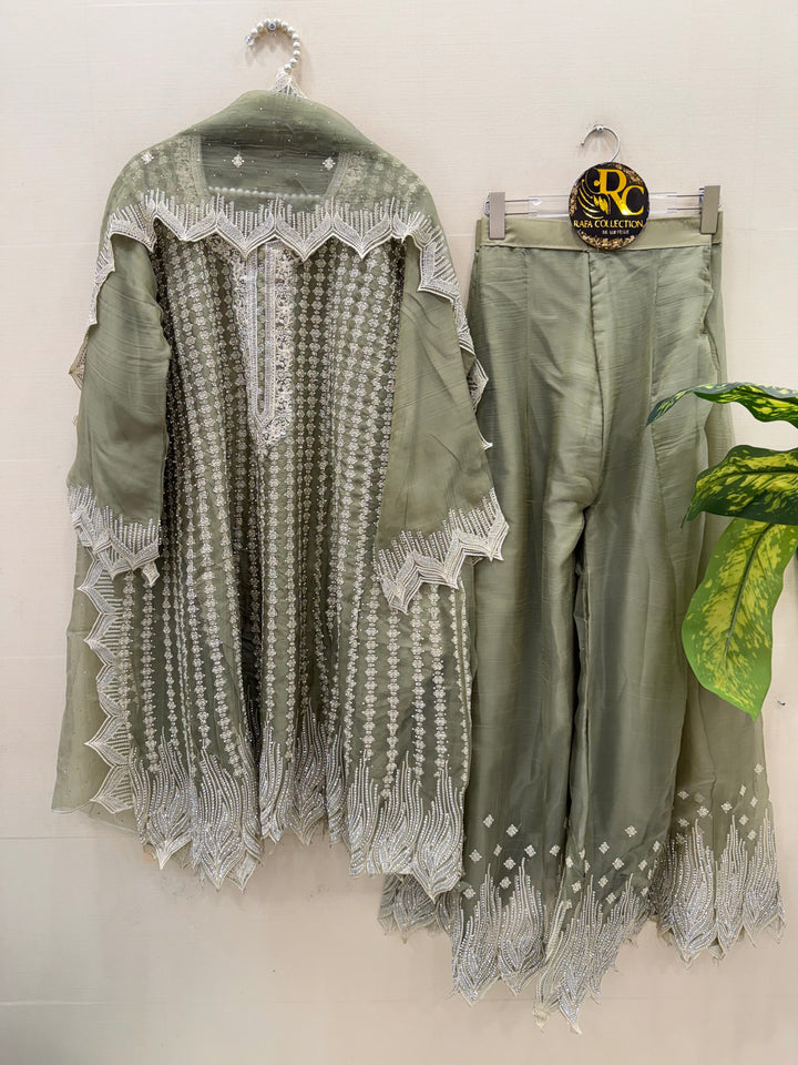 Party wear embroidered suits