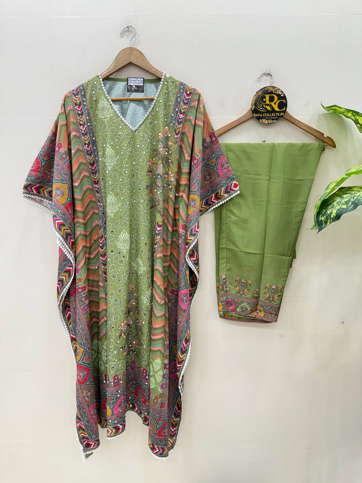 Mirror Work Kaftan Set 2204
