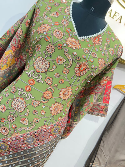 Saachi Mirror Work Kaftan Suit 1847