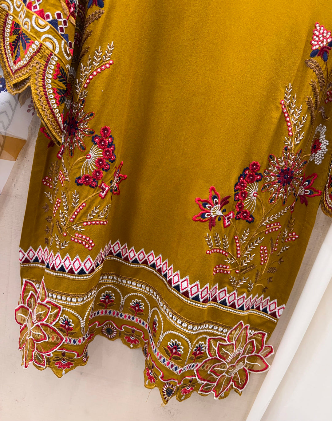 Embroidered Farshi Salwar Suits