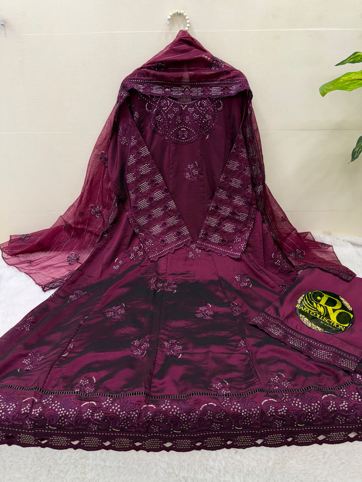 Premium cutwork long suit