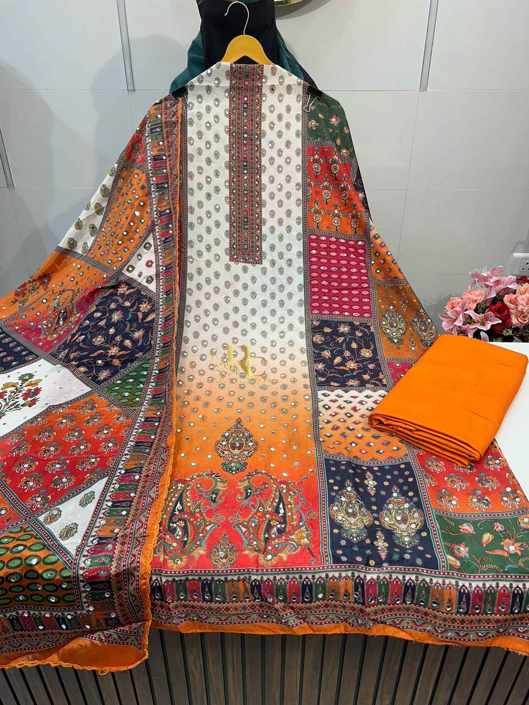 MIRROR WORK SUIT 1756