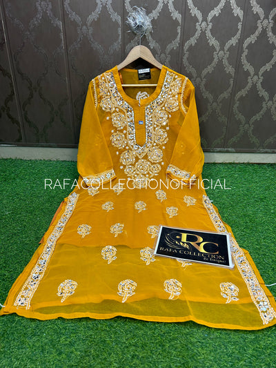 Lucknawi georgette kurti