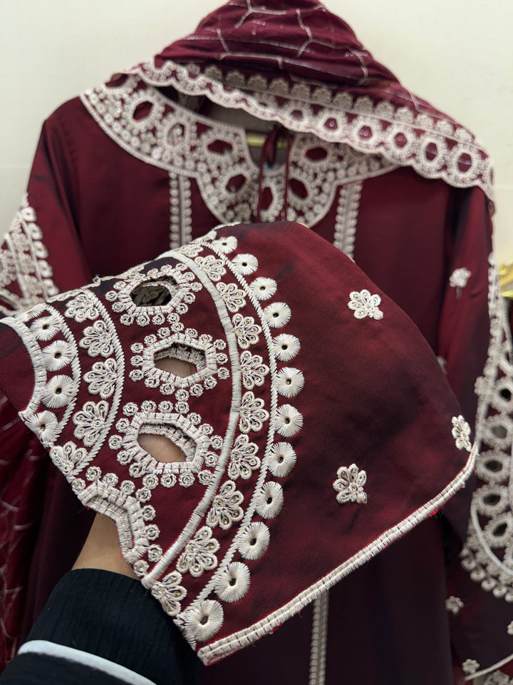Premium cutwork long suit