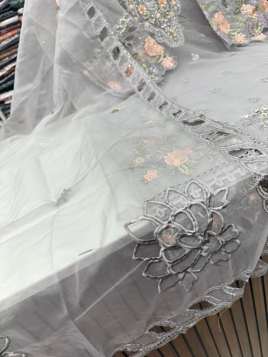 Organza Pakistani unstitch suits