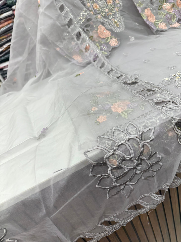 Organza Pakistani unstitch suits