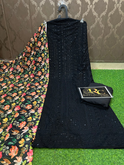 Georgette Unstich Suit 2086
