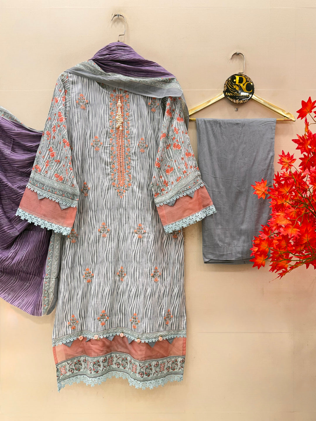 Cotton Embroidered Suits