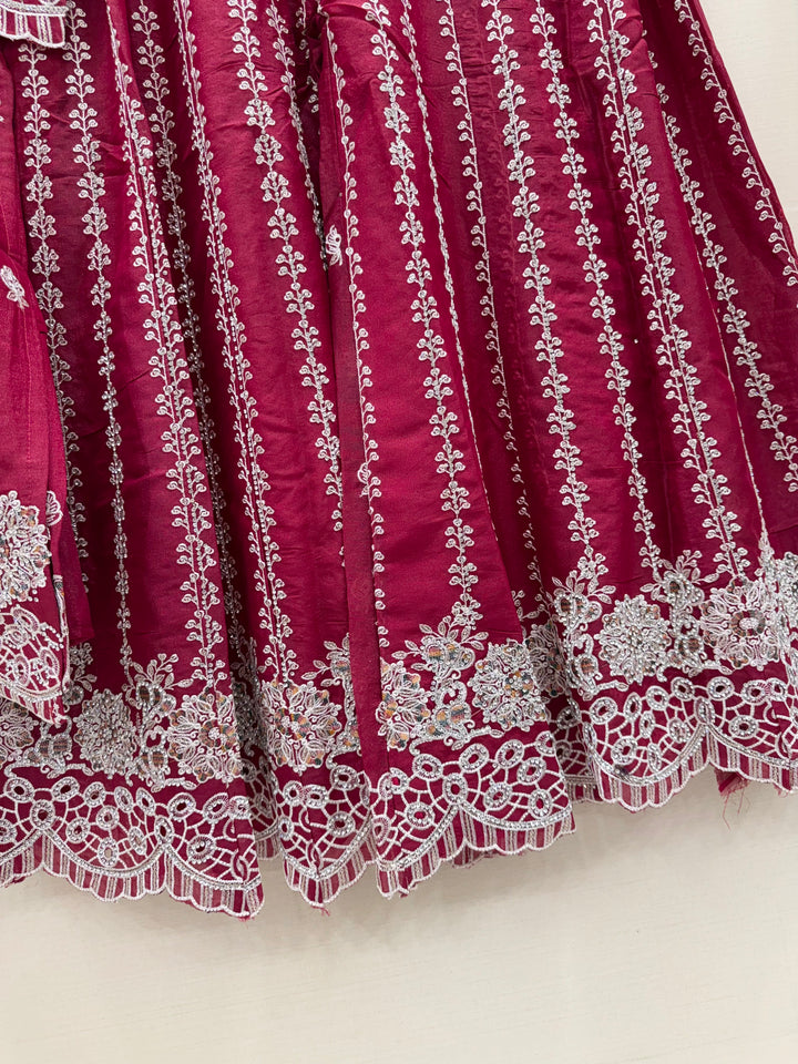 Party wear flaired plazzo suits 3140