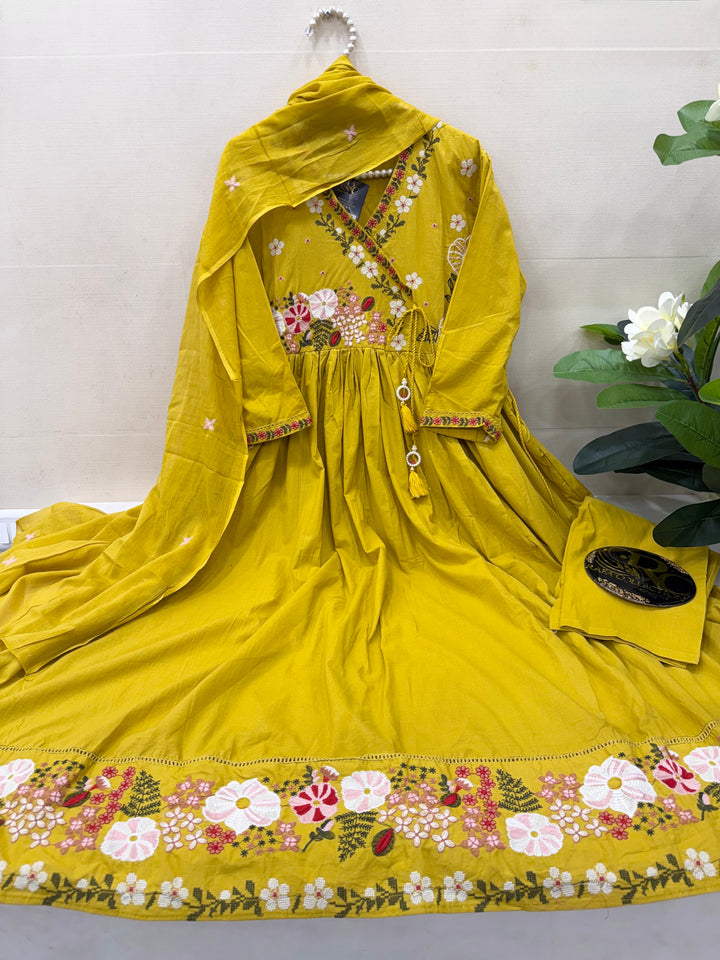 Cotton Anarkali suit’s