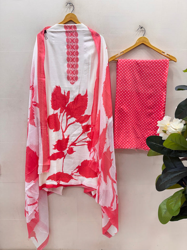 Slub Cotton Unstitched Suits