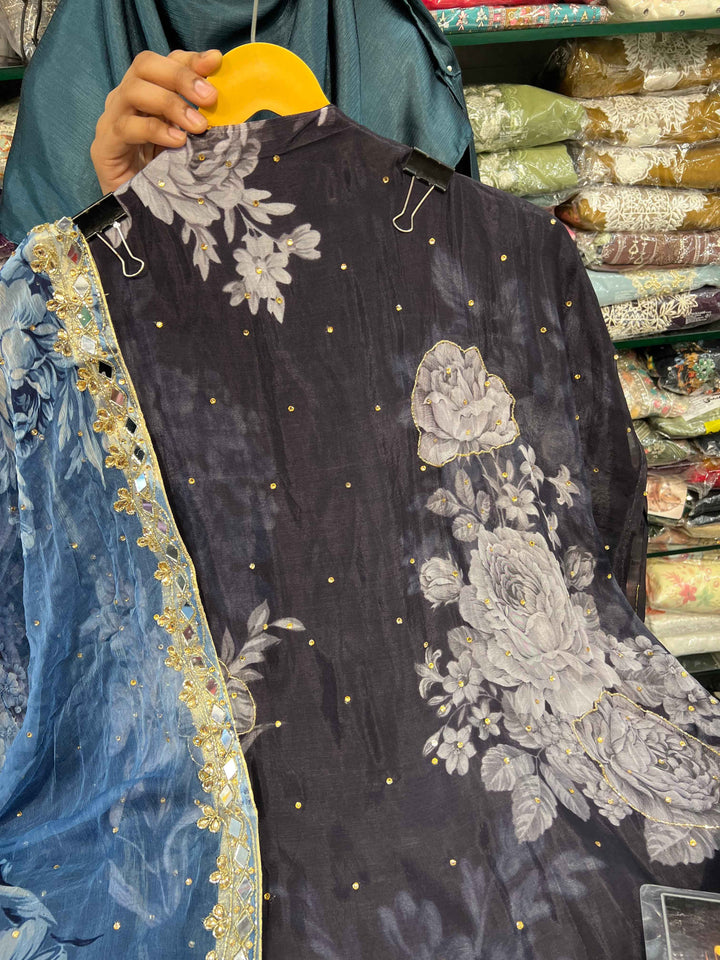 Organza Handwork Suit 2247