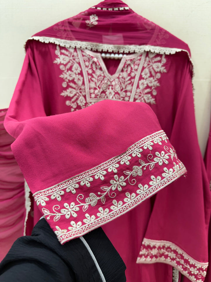 Embroidered Farshi Salwar Suits
