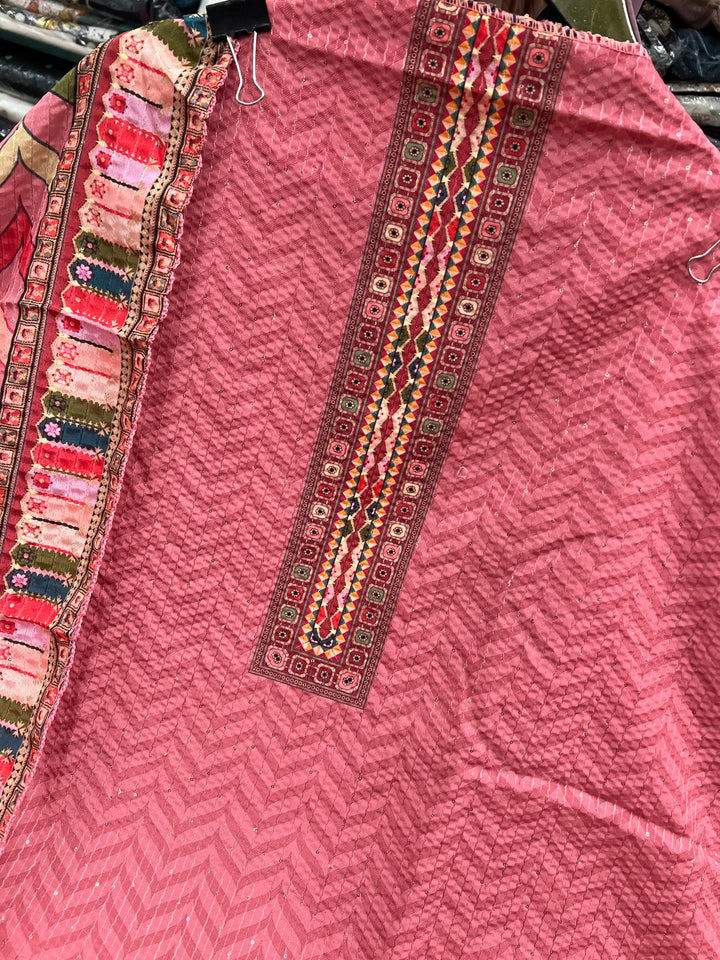MULTI COLOUR UNSTICH SUIT