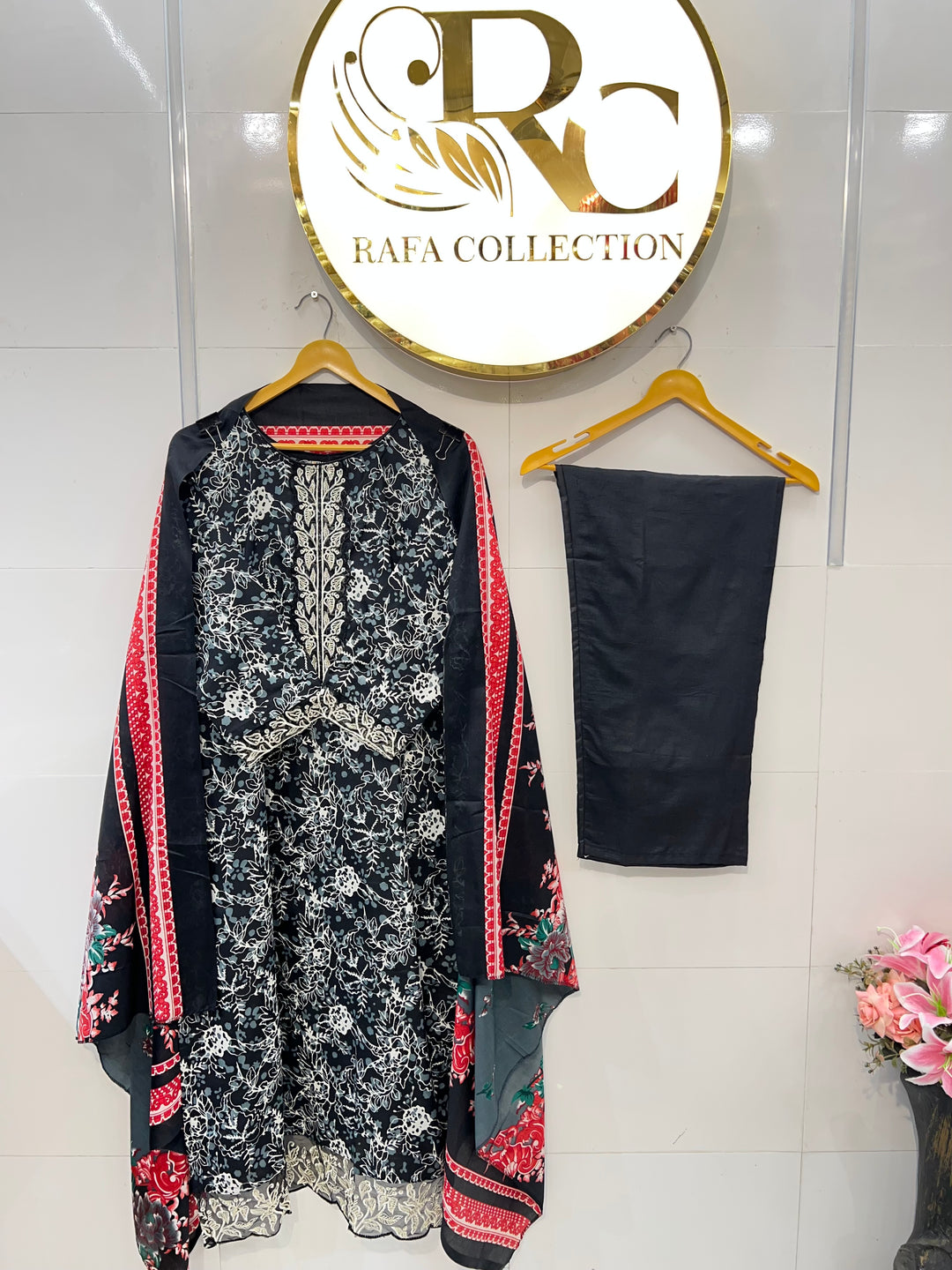 Semi Cotton Patch Work Suits 2346