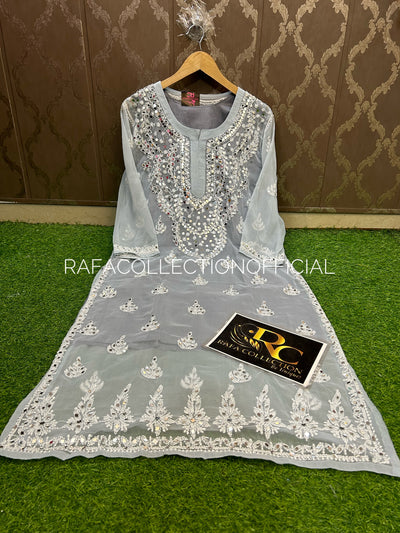 Lucknawi georgette kurti